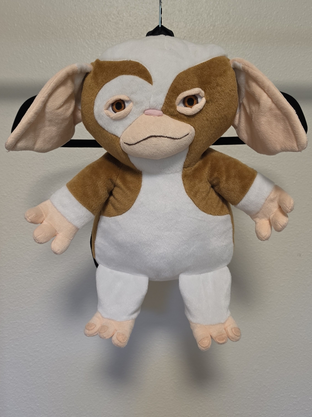 Gremlins Plush Gizmo-Style Brown & White Stuffed Backpack